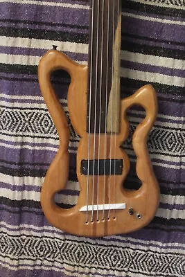 Bass Fretless 6 String Cherry Scroll  Wishbass Reg Scale 34  Soapbar PU • $400