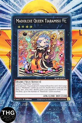 Madolche Queen Tiramisu BLMR-EN076 Secret Rare Yugioh Card • £0.99