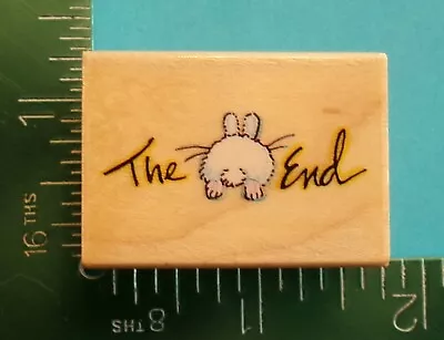 All Night Media THE END Bunny Rabbit Backside Rubber Stamp 349D • $3.96