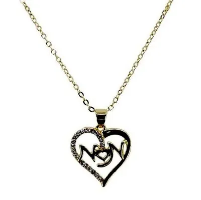 Venetti Gold Colour Diamante Heart & Nan Pendant • £3.99