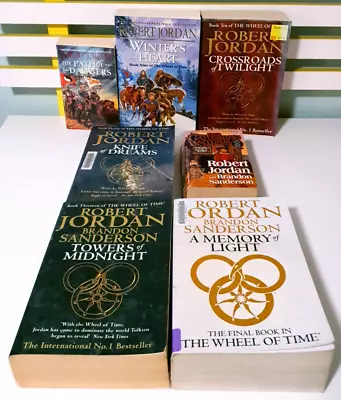 Lot Of 7x The Wheel Of Time Fantasy Books By Robert Jordan! Numbers 8-14 • $129