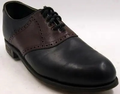 Etonic Ultimate Classics Style 7415 Black/Brown Oxford Men's Golf Shoes Sz 12 D • $61.59