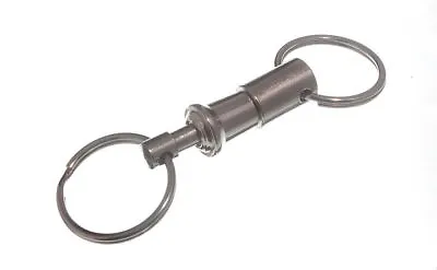 Nickel Pated Detatchable Belt Clip Pull Appart Key Ring  Pack Of 1 • £10.65