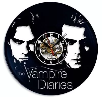 The Vampire Diaries Vinyl Wall Clock Art Home Décor Best Gift Birthday Holiday • £16.06