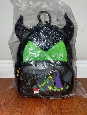 Loungefly Disney Maleficent Sequin Mini Backpack Exclusive • $40