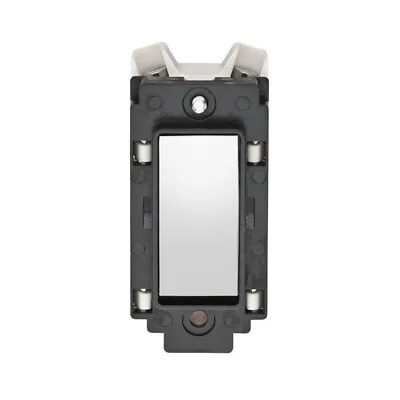 Crabtree 4530/6HPC  Grid Light Switch 2 Way - Polished Chrome Black Trim • £7.50