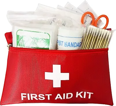 64pcs Mini First Aid Kit Waterproof Survival Equipment For Camping Hiking Home • $21.87