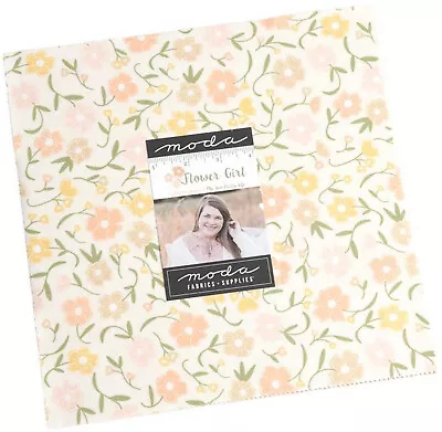 Flower Girl Moda Layer Cake 42 100% Cotton 10  Precut Quilt Squares • $47.99