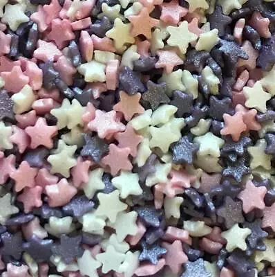 Cupcake Sprinkles Edible Mini Glimmer Stars Cake Toppers Decorations Birthday • £2.50