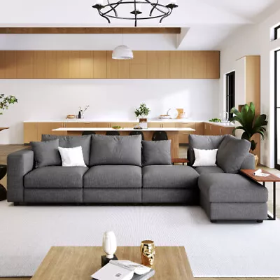 L-Shape Modular Sectional Living Room Sofa Set Modern Convertible Sofa Couch • $875.89