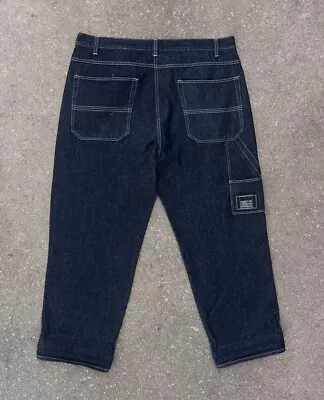 Vintage 2000s Marithe Francois Girbaud Black Denim Carpenter Jeans Size 42x32 • $39.99