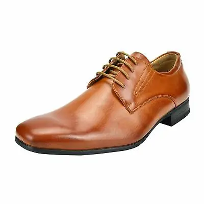 Men Leather Oxford Shoes Formal Lace Up Business Dress Shoes Size US • $29.89
