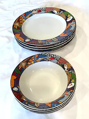 8 1991 Vintage Vitromaster Imetropolitan 4 Dinner Plates  4 Bowls-free Ship • $99.99