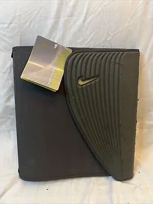 Vintage Nike Zipper 3 Ring Binder Mead Black School Organizer Trapper Keeper • $13