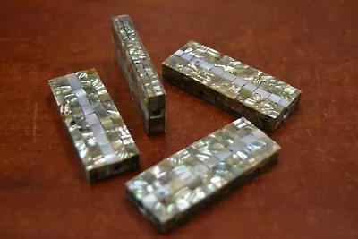 4 Pcs Rectangle Abalone Shell Mosaic Loose Beading Bead 2 1/4  #t-899 • $15