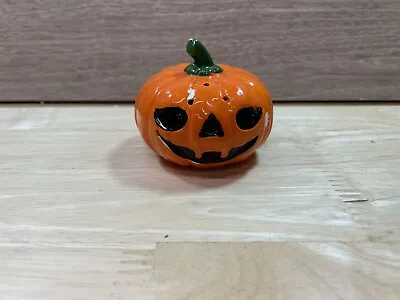 Vintage NORCREST Japan Ceramic HALLOWEEN Pumpkin Jack O' Lantern • $25