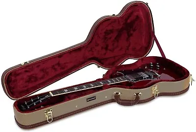 Crossrock Vintage Hard Case For Gibson SG And Similar Style Electric Guitars • $134.99