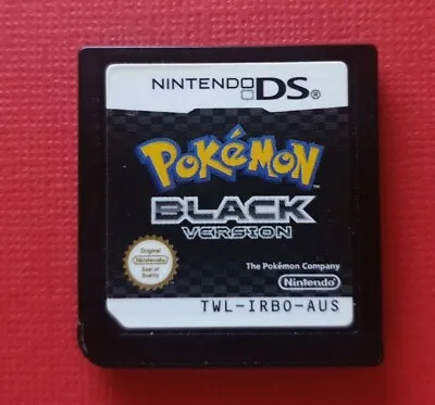 Pokemon Black Ds Version PAL AUS WORKING 100% GENUINE NINTENDO DS 2DS 3DS DSI  • $118.88