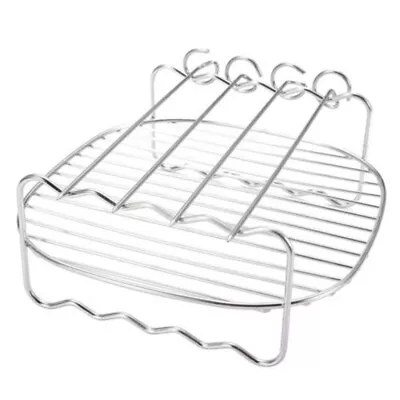 Grill+Pins For Philips Air Fryer 8-inch Double-layer Grill Stainless Steel Rack • $25.73