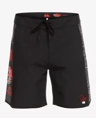 $28.95 • Buy Quiksilver Orig Arch 18  Stranger Things Stretch Boardshorts Size 38 FREE POST 