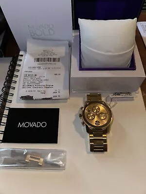 Movado Bold Verso Gold Men's Watch - 3600741 • $345