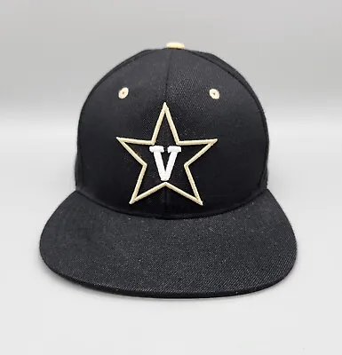 Vanderbilt Commodores Zephyr Hat Cap Black NCAA Flat Bill SnapBack TN College • $11.99