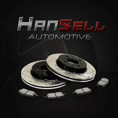 [Front Drilled Brake Rotors Pads] Fit 09-13 Infiniti G37 Base Convertible/Coupe • $203.78