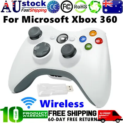 $30.99 • Buy 2.4G Wireless Game Controller Gamepad For Microsoft XBOX 360 & PC WIN USB Dongle
