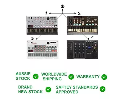 SHOCK ELECTRONIX SE350 9V Power Supply 4-Way Cable 110/240v FOR KORG KA350 VOLCA • $52.05