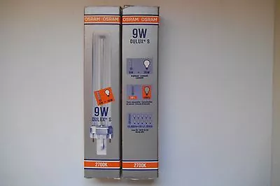 Osram Dulux S 2700k 9W - New - Lot Of 2 - Made In USA • $9.49