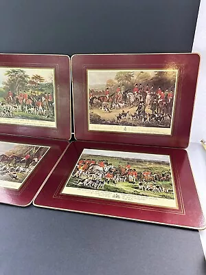 VINTAGE 4 Brooks Brothers 1805 Fox-Hunt Placemats  • $29.99