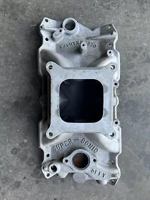 Offenhauser Super Sonic SBC Intake Manifold 6095 Vintage Nice! • $349