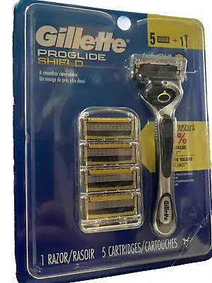 Gillette ProGlide Shield Men’s Razor  Handle 1 + Blade Cartridge 5 SEALED PACK • $18.99