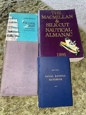 Job Lot Naval And Boat Books Manual Of Seamanship & More • £15