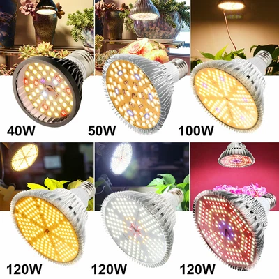 £10.28 • Buy LED Plant Grow Light Bulb E27 Full Spectrum Indoor Veg Flower Plant Growing Lamp