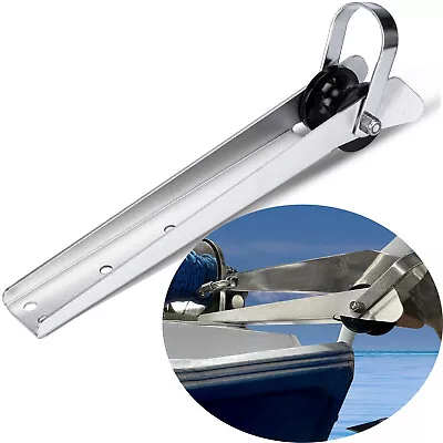 $28.40 • Buy Stainless Steel Boat Anchor Roller Self Launching With Rubber Bow Roller Docking