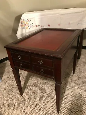 Vintage American Mahogany 1-Drawer Legged End Table Or Night Stand • $79.95