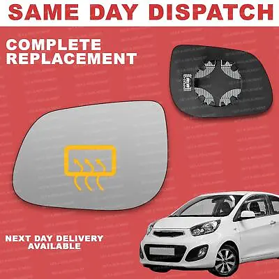 Kia Picanto Left Passenger Wing Mirror Glass 2011-2023 Door Side Heated • $32.05