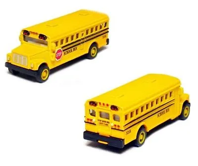 2PCS -2.5 Inch Mini Yellow School Bus Diecast Model CAR With Pull Back Action  • $6.88