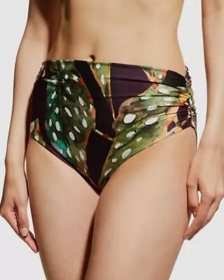 $88 Lenny Niemeyer Women's Purple Ruched Adjustable Bikini Bottom Size S • $28.38