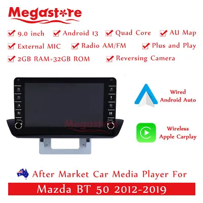 9” Android 13 Car Head Unit Carplay Auto Stereo GPS For Mazda BT 50 2012-2019 • $276.60