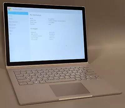 Microsoft Surface Book 2 13.5 Intel I7-8650U @ 1.90GHz 16GB LPDDR3 RAM 512GB SSD • $201.99