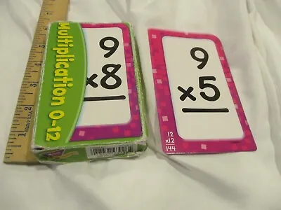 Multiplication Pocket Flash Cards: Multiplier 0 To 12 ; 104 Equations • $0.99