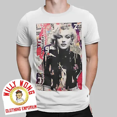 MARILYN MONROE T-Shirt Poster Magazine Retro Model Movie Unisex Tee Sexy • £6.99