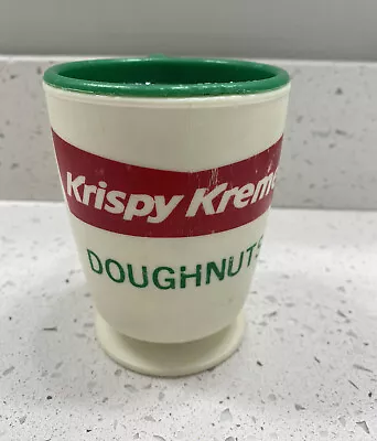 Krispy Kreme Doughnuts Coffee Mug VINTAGE 1980s Whirley Industries No Coaster • $13