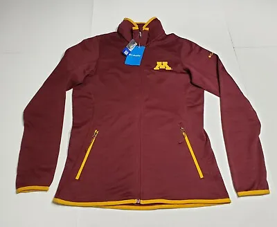 Columbia Womens Minnesota Golden Gophers Sapphire Trail Fleece Jacket Small NEW • $29.99
