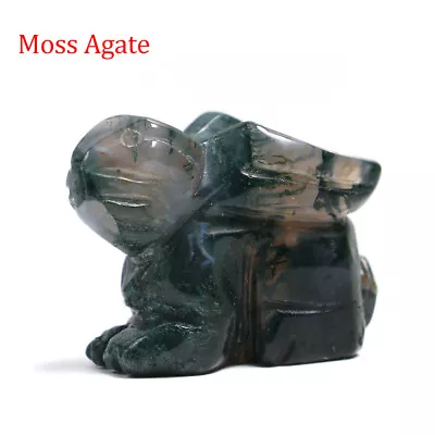 1.5  Crystal Rabbit Statue Sculpture Stone Healing Hand Carved Animal Figurine • £4.79