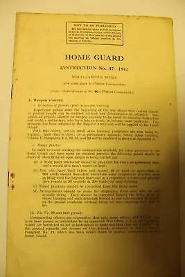 Home Guard Training Manual • £20