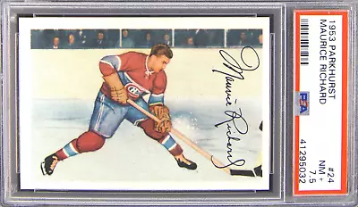 1953 Parkhurst Maurice Richard #24 PSA 7.5 NM+ • $5000