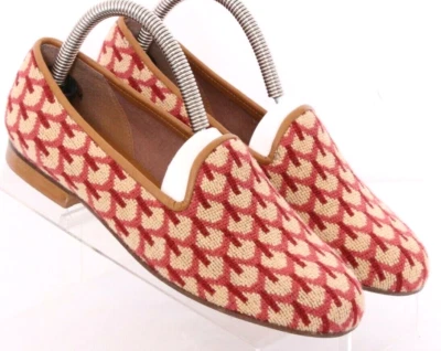 $31.98 • Buy Zalo Brown Leather Knit Slip On Flat Casual Loafer Shoes Women's US 6 M
